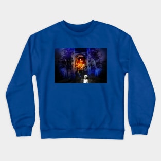 100 Keys ghostly little girl golden keys nightmare mansion Crewneck Sweatshirt